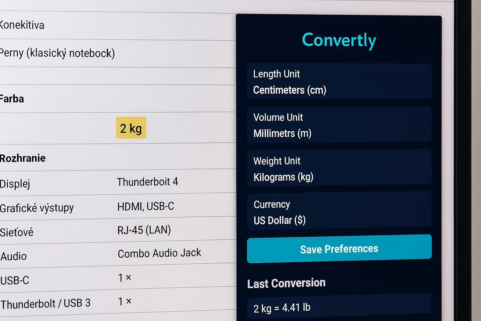 Convertly extension preview